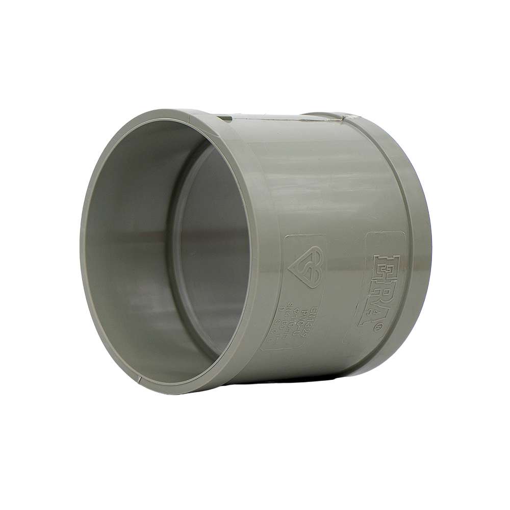 وصلة السباكة البلاستيكية (upvc) قياس (110mm) و المصنوعة من مواد عالية الجودة لوصل قطعتين معا تباع بالقطعة 1