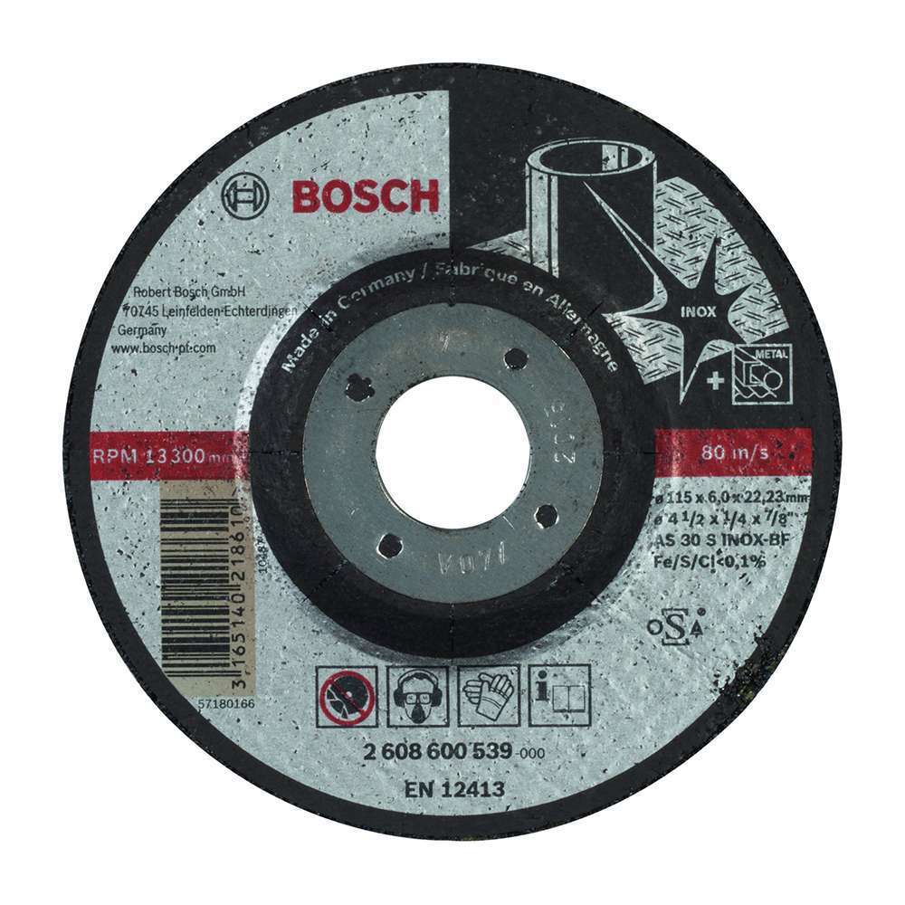 Bosch Inox Grinding Disc, Impressive Lifetime And Maximum Safety on Inox, 115mm ( 2608600539 ) 0