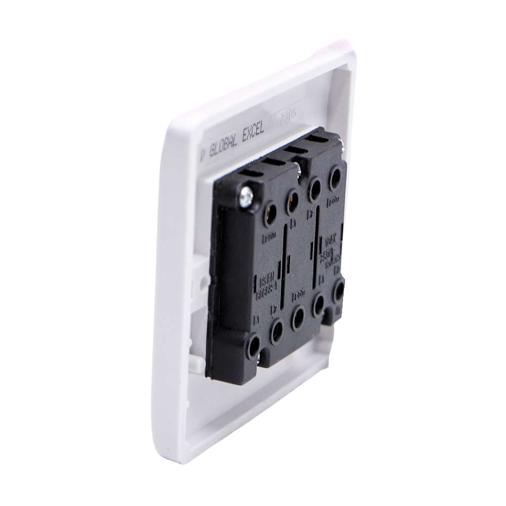 Excel 3 Gang 1 Way IP66 Plate Light Switch 2