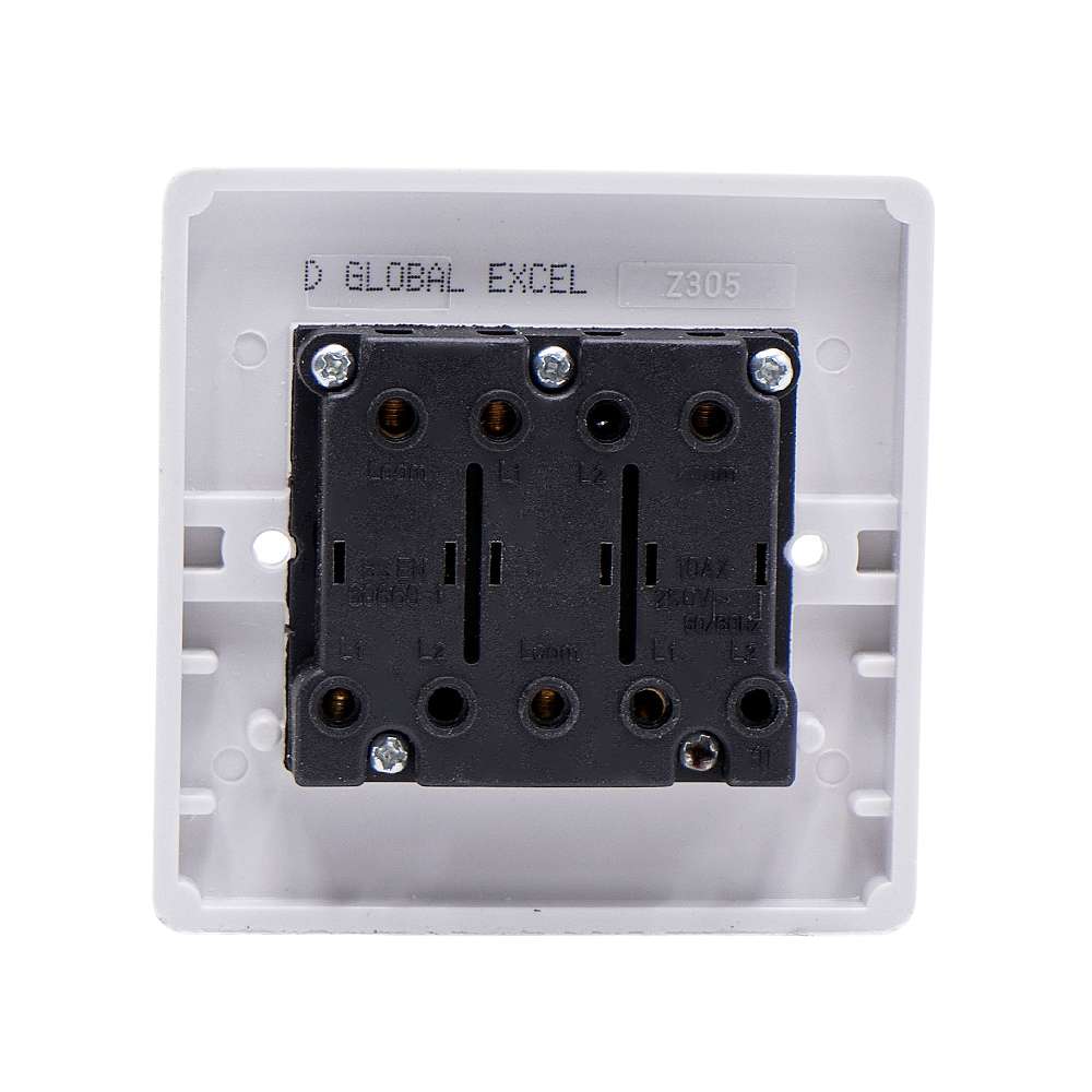 Excel 3 Gang 1 Way IP66 Plate Light Switch 1