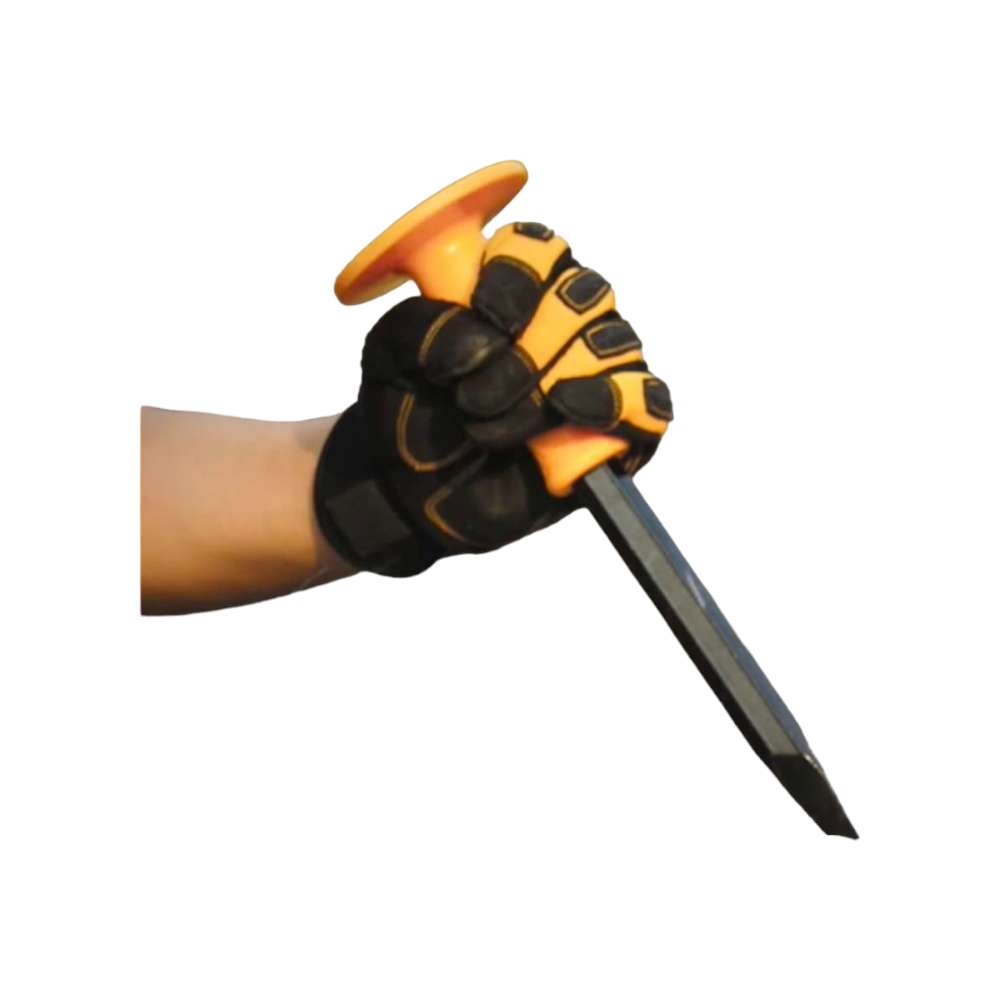 10" Flat Chisel With Grip 0