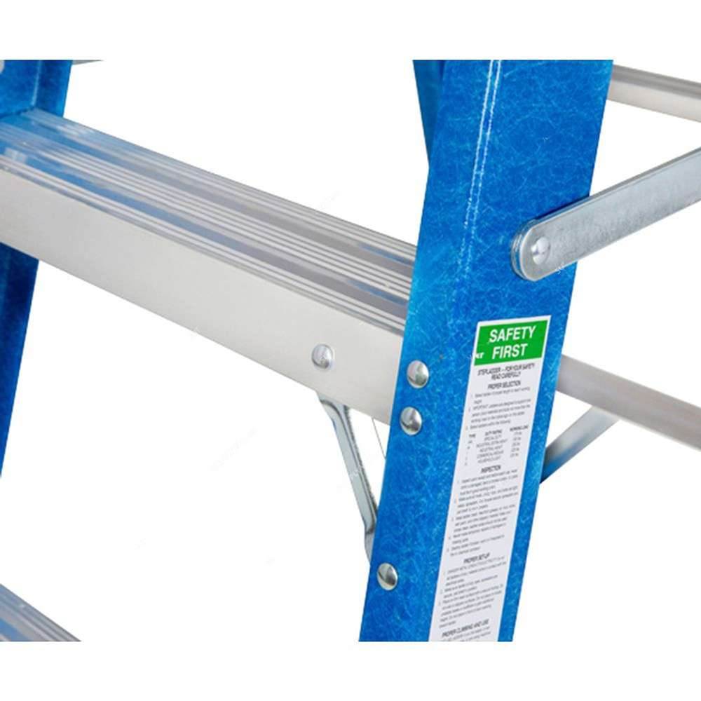 Gazelle Fiberglass Step Ladder 2.1 Mtrs Height 136 Kg Weight Capacity G3003 2