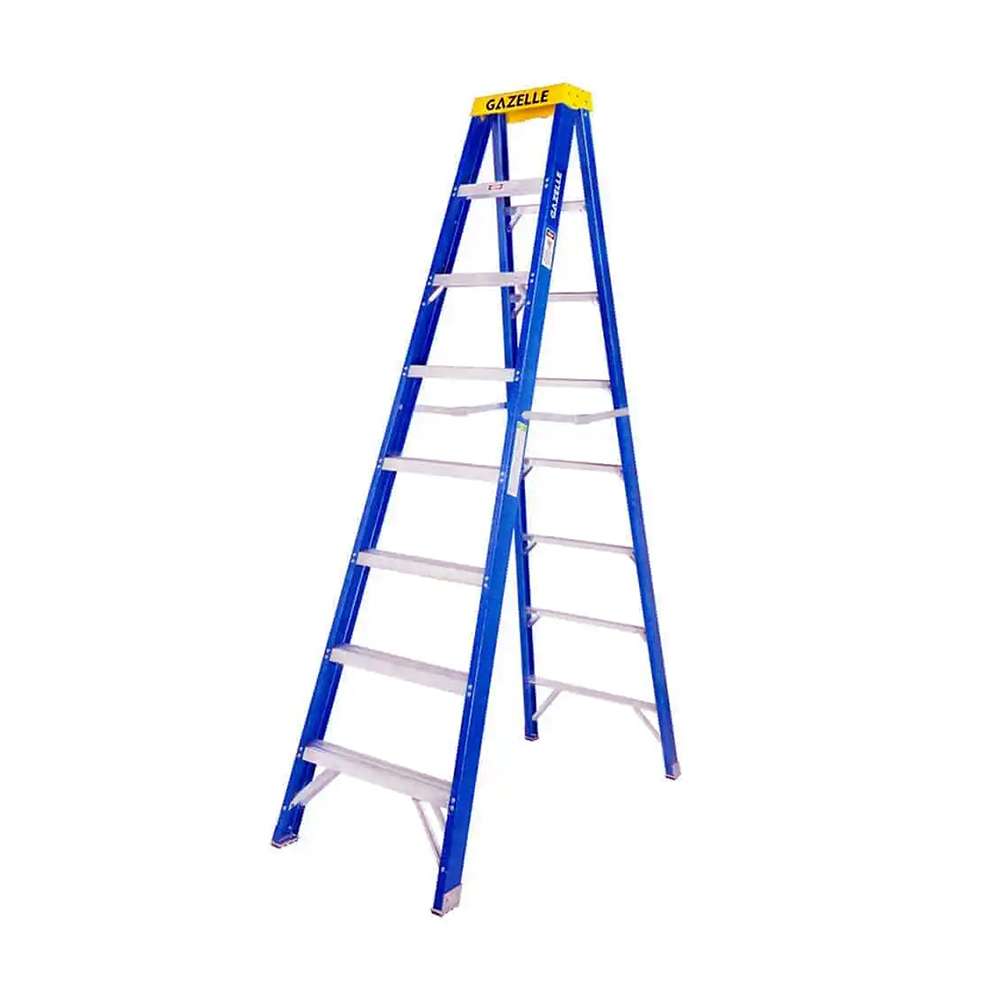 Gazelle Fiberglass Step Ladder 3.6Mtr Height 136 Kg Weight Capacity G3008 0