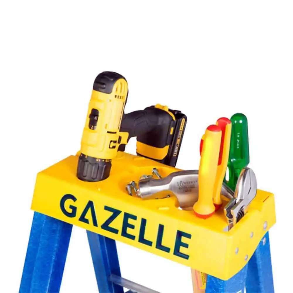 Gazelle Fiberglass Step Ladder 3.6 Mtrs Height 136 Kg Weight Capacity G3008 1