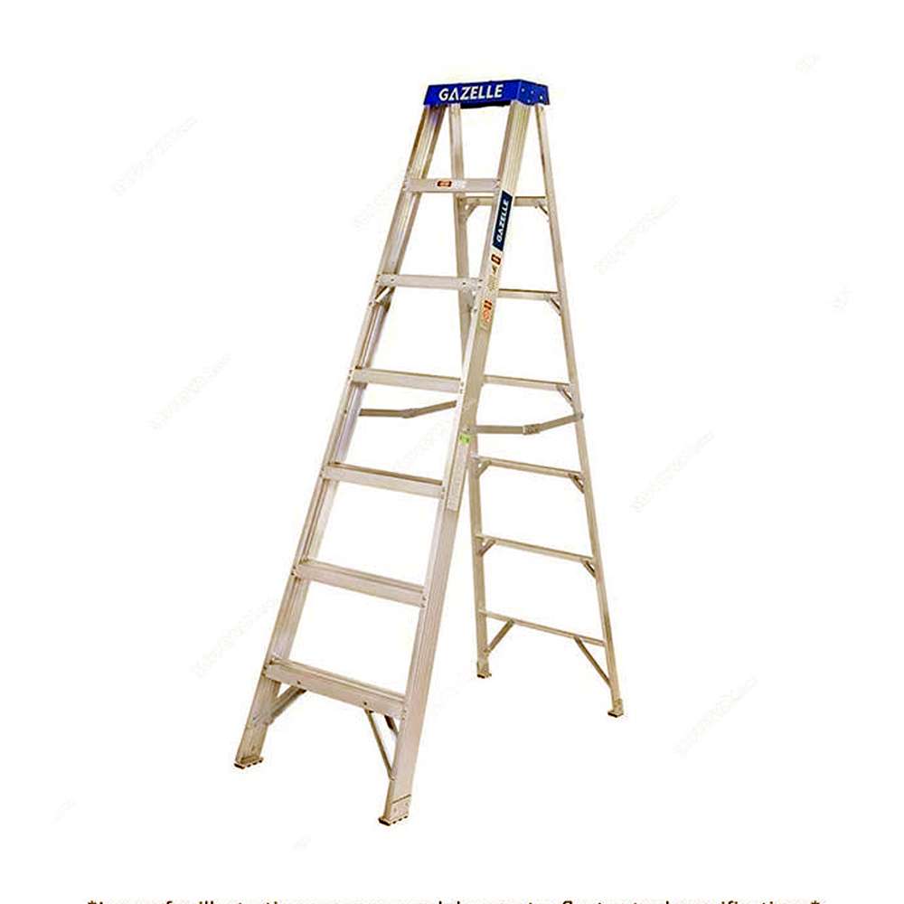 Gazelle Aluminium Step Ladder 3.4Mtr Height 113.3 Kg Weight Capacity G5007 0