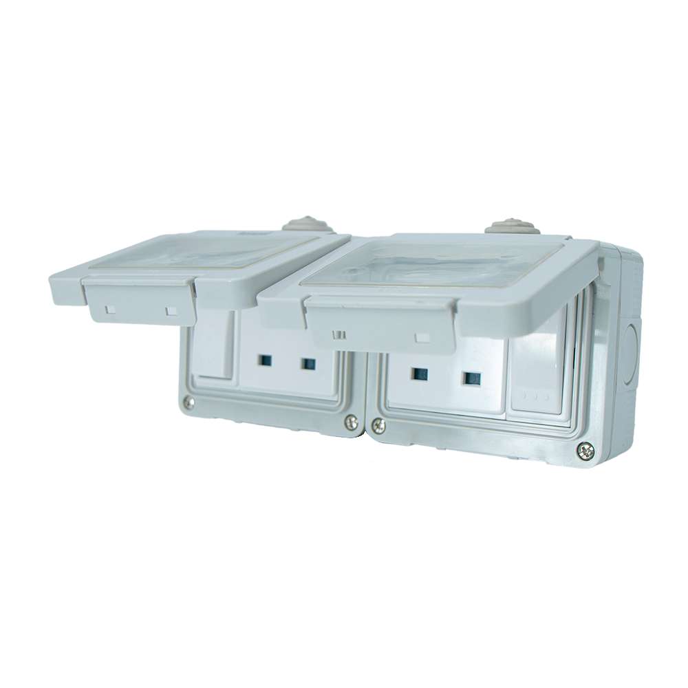 Selex IP55 13A Waterproof Double Socket 3