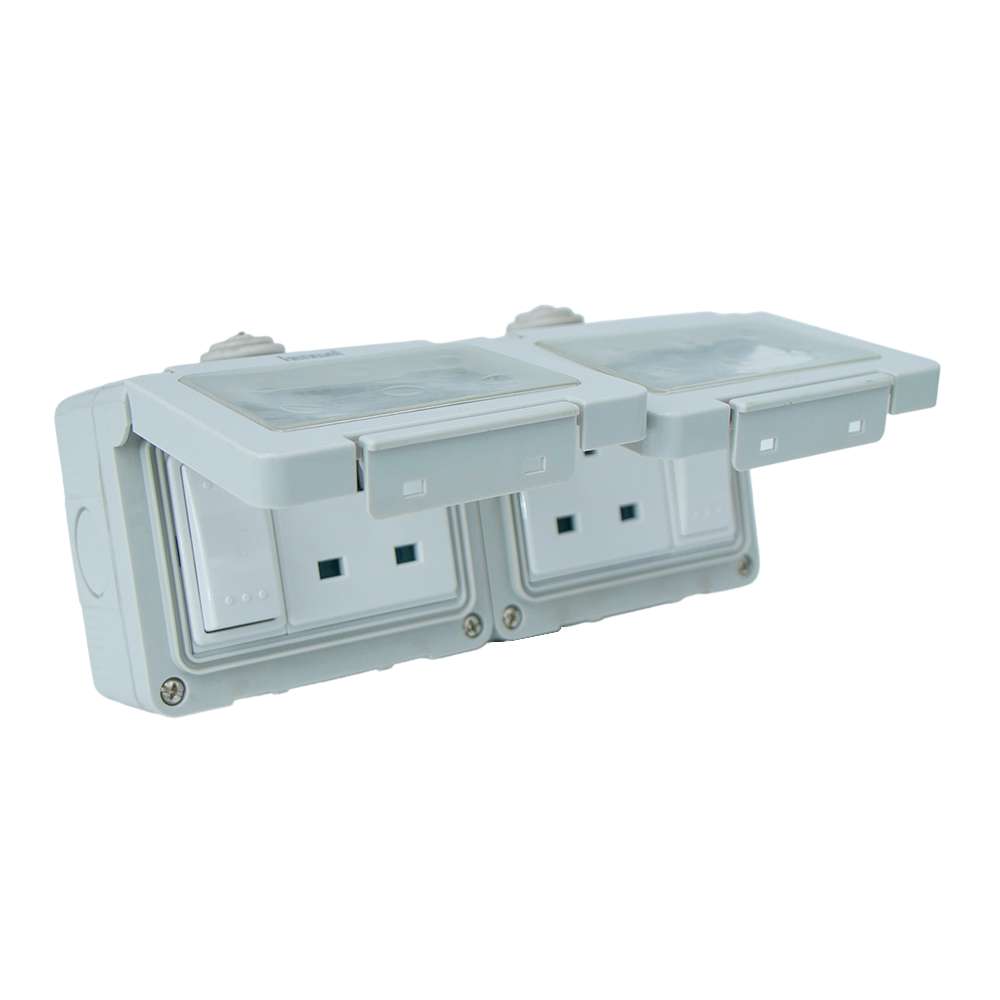 Selex IP55 13A Waterproof Double Socket 2