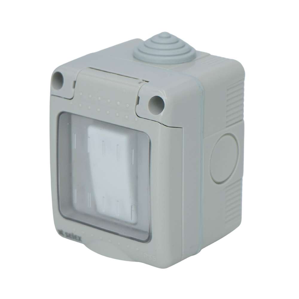 Selex 13A 250V 1 Gang 1 Way Waterproof Switch 3