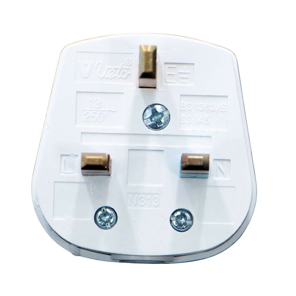 Veto 13A 3Pin Plug Fused Plug Top 1