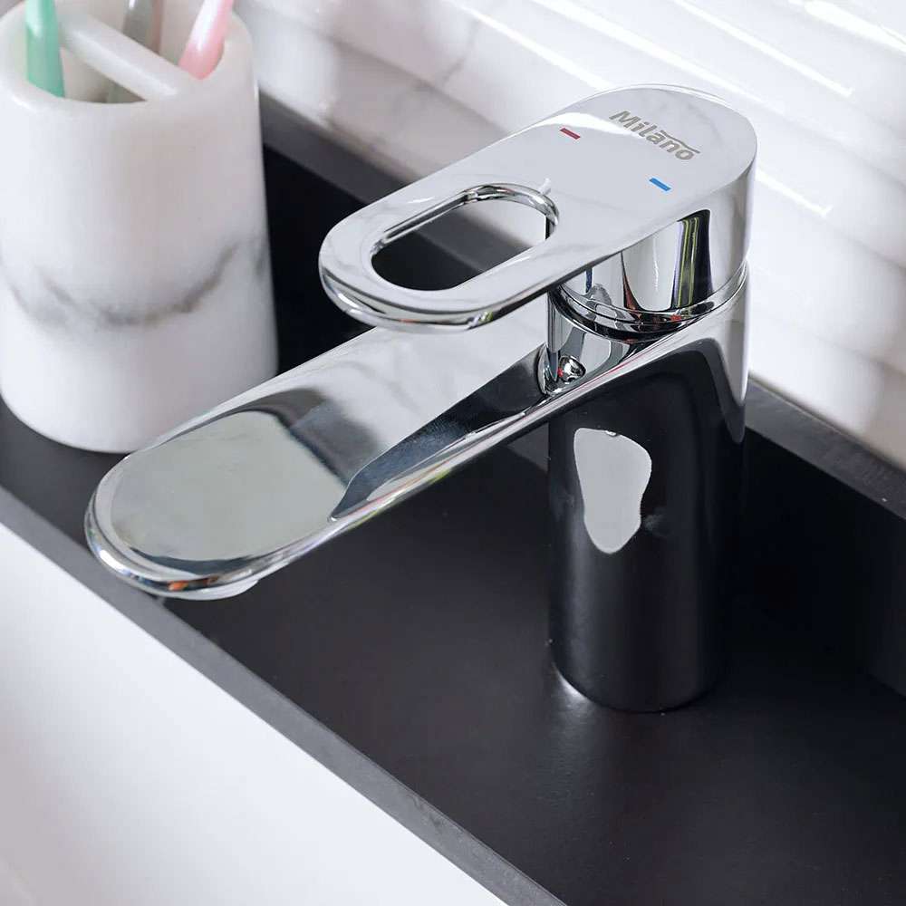 Milano Dito Basin Mixer Tap 1