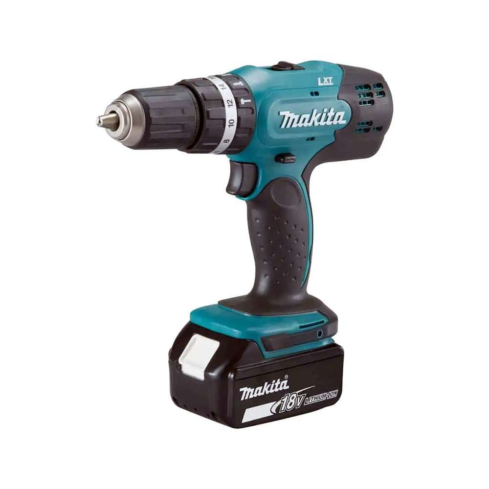 Makita Cordless Hammer Drill With 3Ah Battery and Charger DHP453RFE 13mm 18V 2