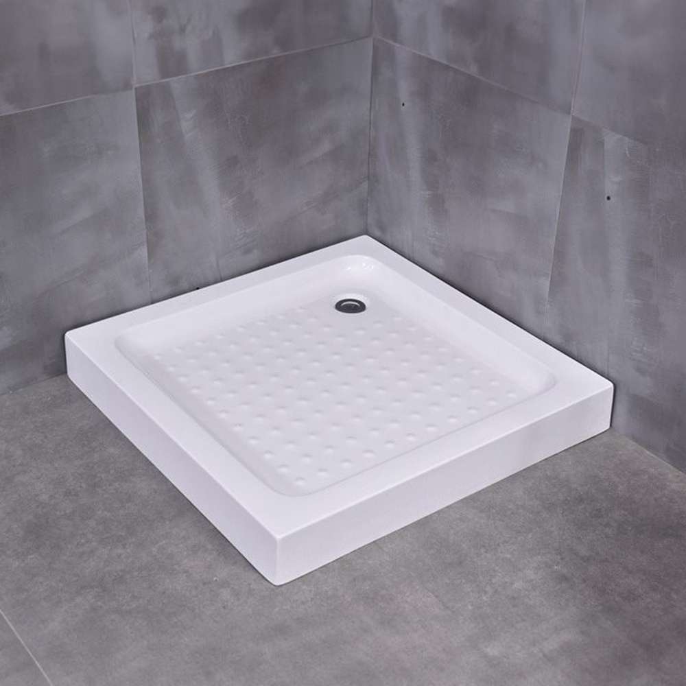 Milano 140400300001 80 x 80mm ABS Square Shower Tray - White 1