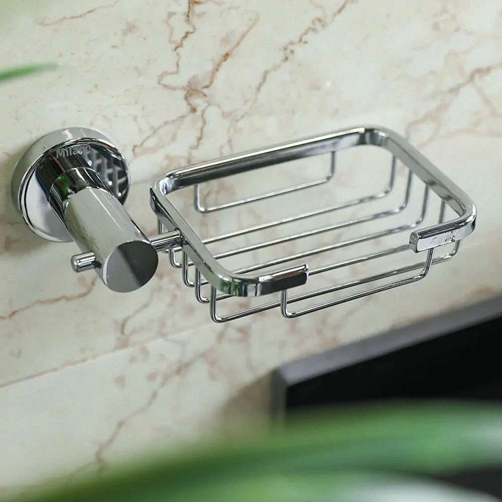 Milano Kika Chrome Finish Soap Basket 15612 1