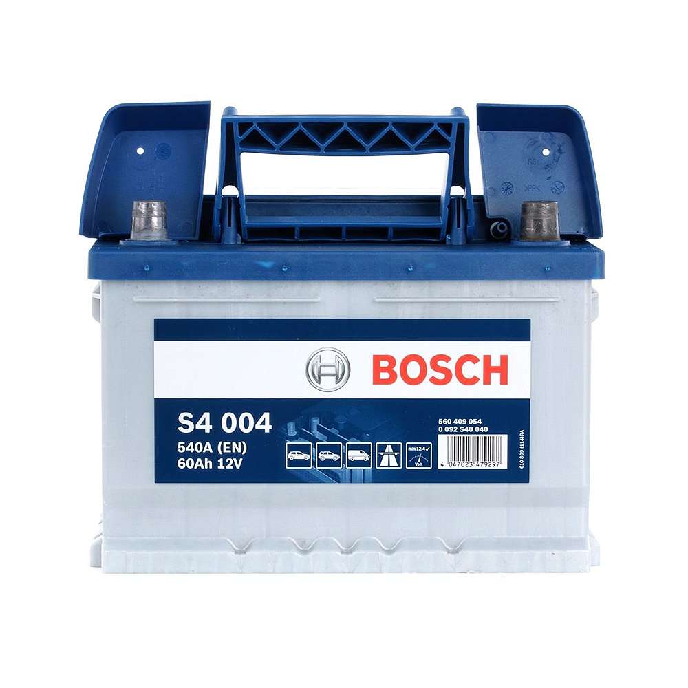  بطارية بدء التشغيل من (Bosch) استطاعة تدوير (540A) و بأمبير ساعي (60AH) قياس (12V) موديل (DIN S4- BSB0092S40440)  0