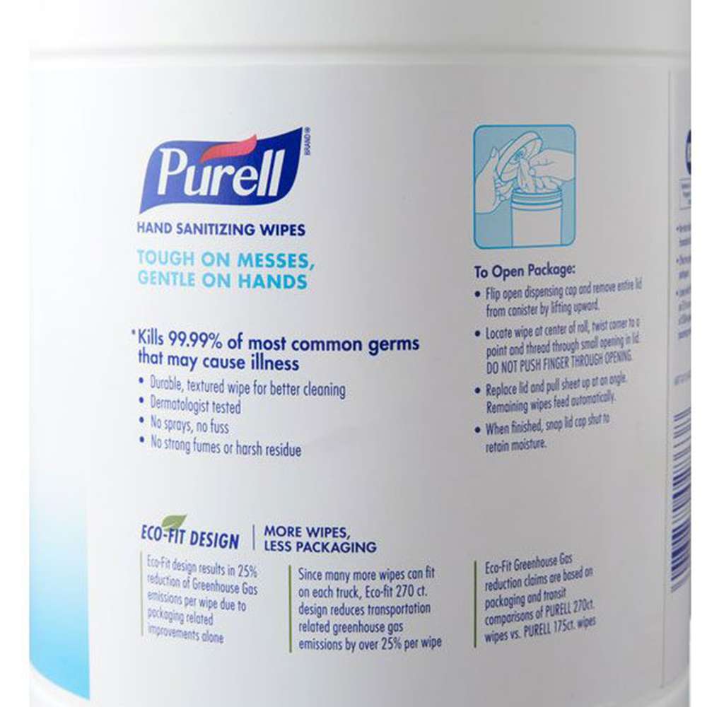 مناديل مبللة معقمة لليدين (Purell) مكونة من (270 منديل) 2