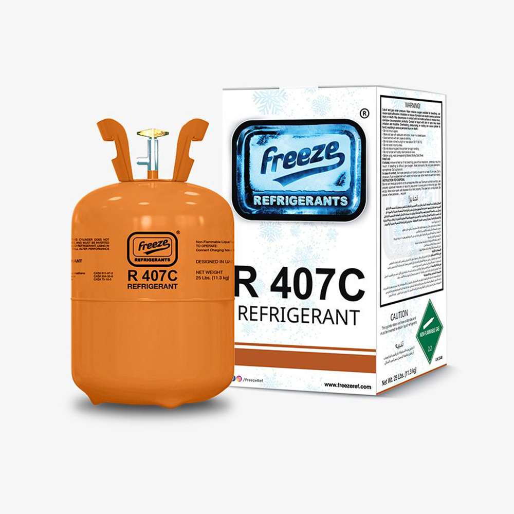 غاز التبريد (Freeze) نوع (R407C) وزن (11.3Kg) 0