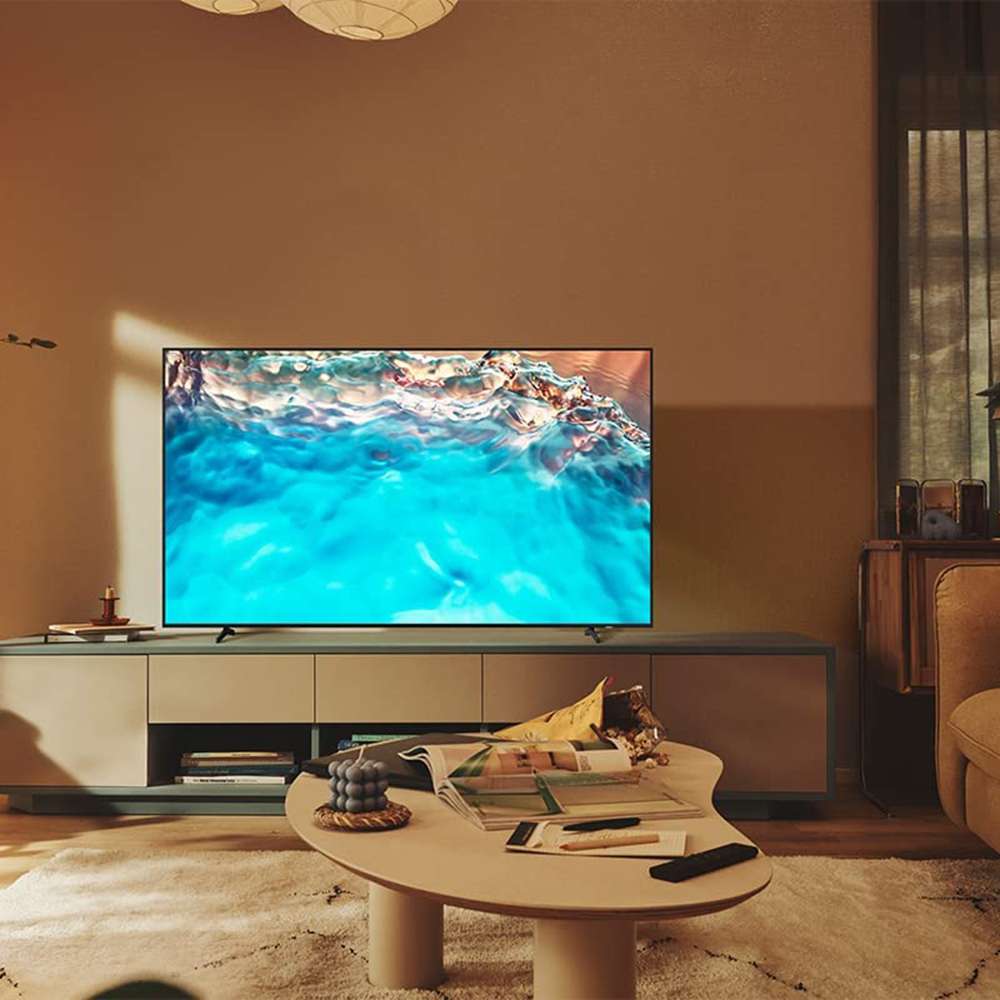 Samsung 65" Crystal 4K UHD SmartTV BU8000 Dynamic Crystal Color AirSlim Crystal Processor 4K SmartHub Motion Xcelerator Auto Low Latency Mode (ALLM) Refresh Rate 50 Hz UA65BU8000UXZN 1