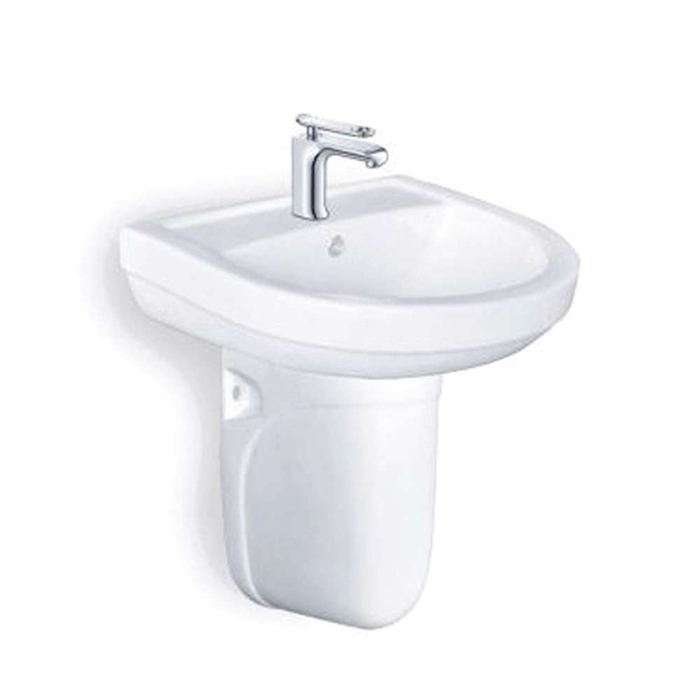 Milano Wall Hung Wash Basin On-0013 White 0