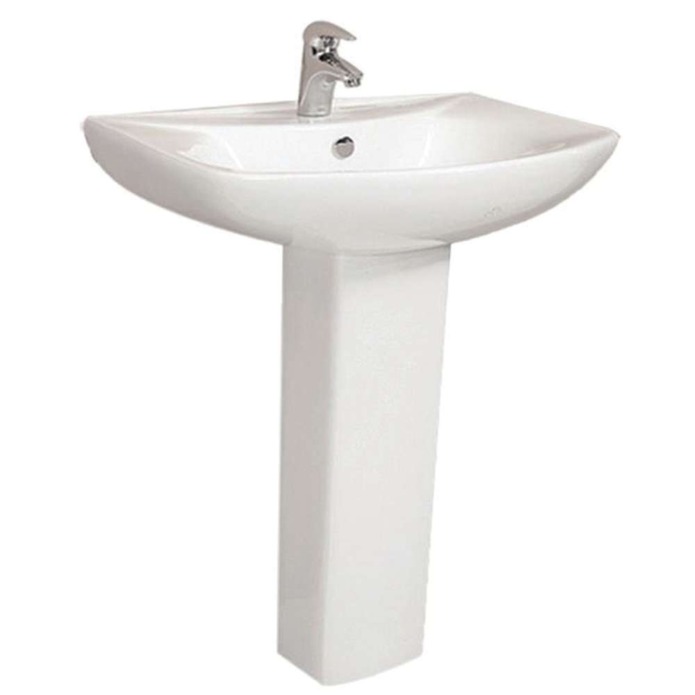 Milano KN269-1 140500200070 Wash Basin with Pedestal - White 0
