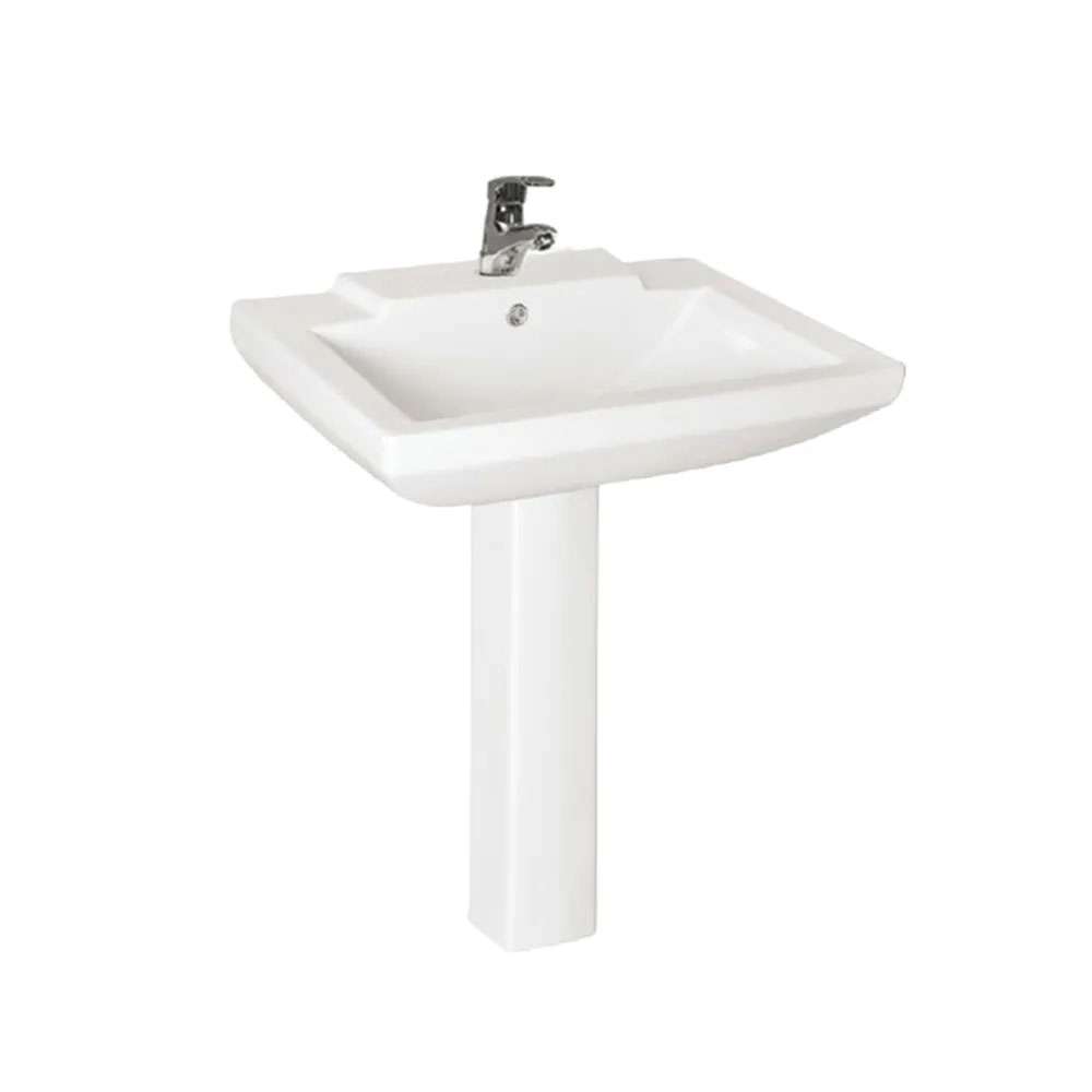 Milano Wash Basin With Pedestal Model - 469 White 0