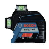 Gll 3-80G Professional Line Laser with Bosch BT150 Professional Tripod 155cm, Black - Per Set