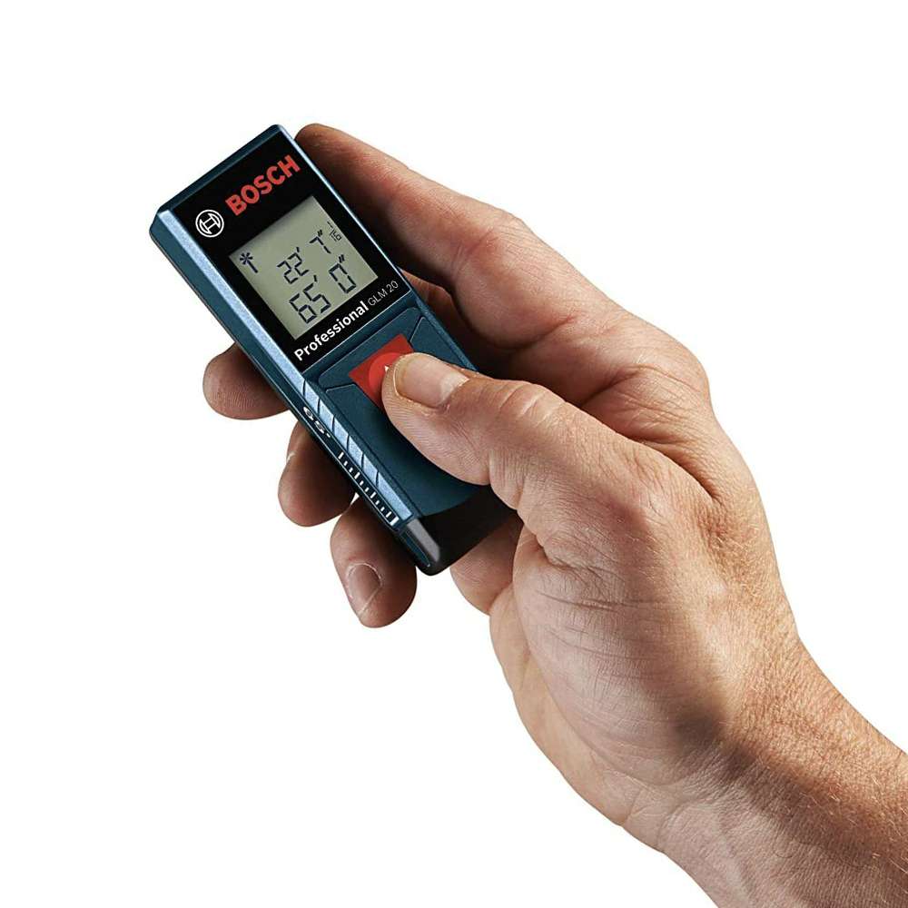 جهاز قياس ليزري احترافي من بوش (GLM 20) يقيس حتى (20M) يعمل ببطارية (1.5V) موديل (0601072EG0) 3