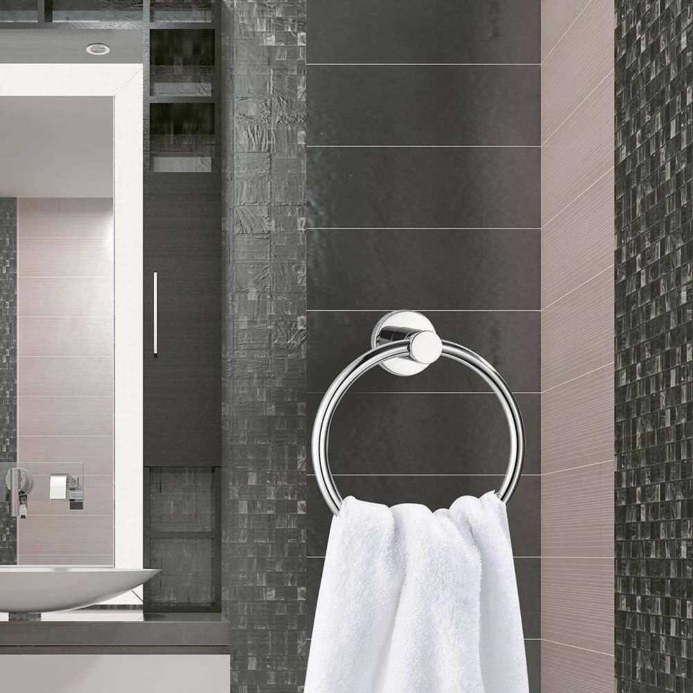 Milano Wall Mounted Towel Ring For Bathroom Kitchen 0