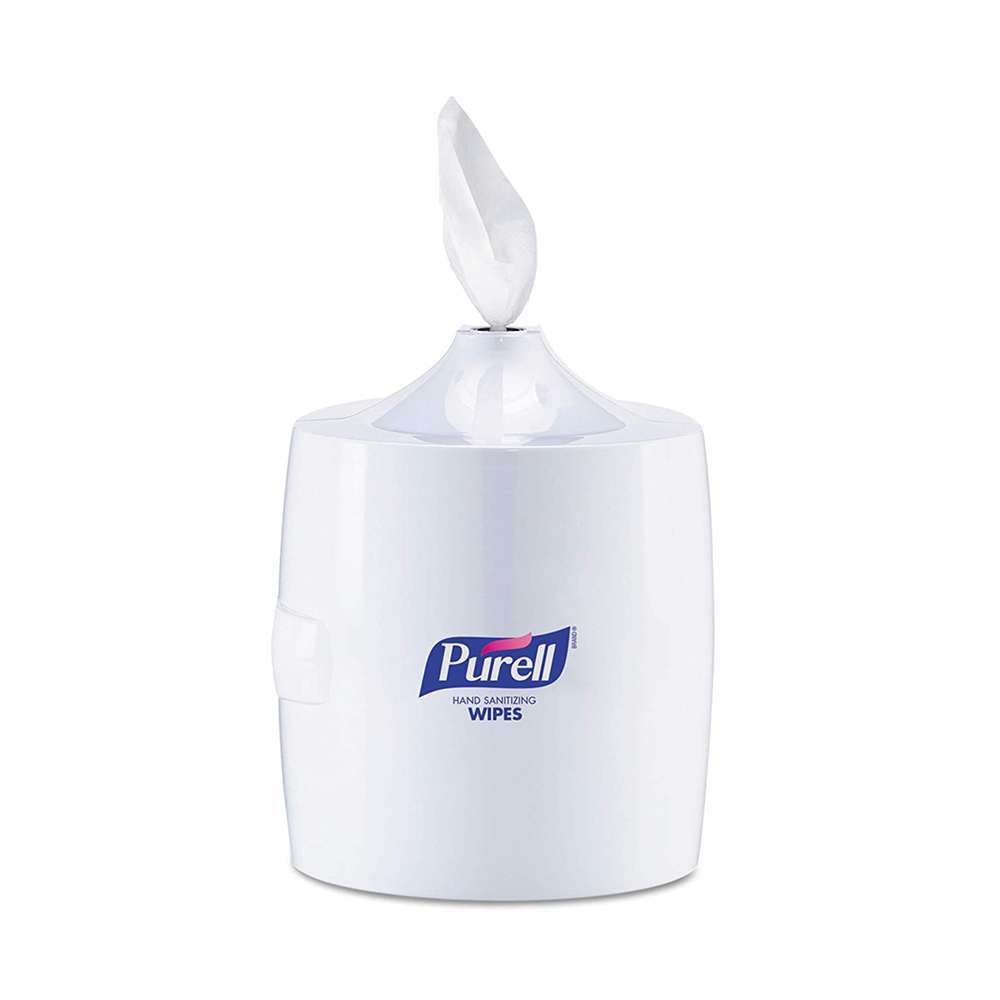 موزع مناديل بلاستيكي من (Purell) باللون الأبيض وزن (0.454 Kg)  0