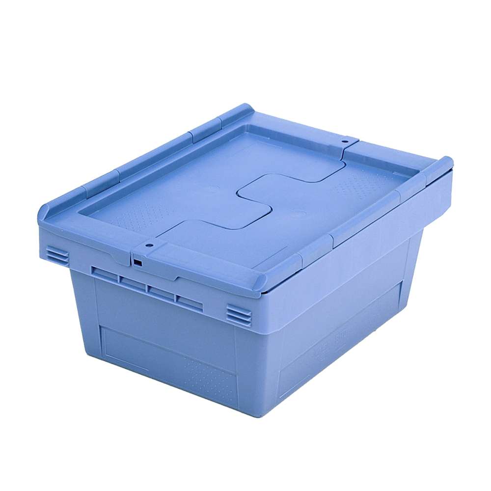 Bito Polypropylene Multi-Purpose Containers With Folding Lid (Dove Blue 410 x 300 x 190mm) 0