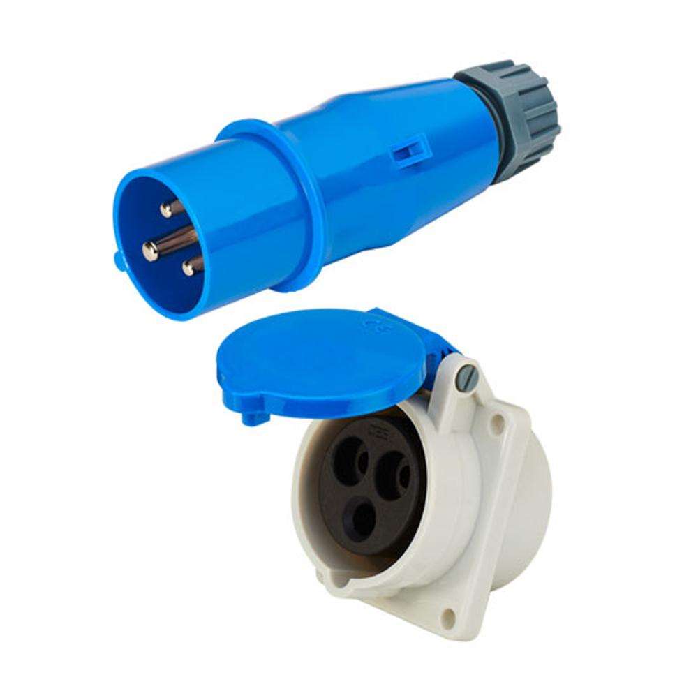 16A 3 Pin Female 220V Industrial Socket 4