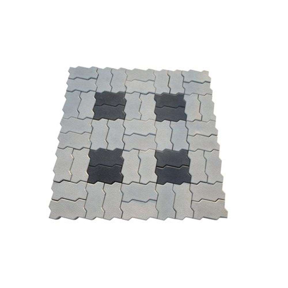 حجر الرصيف ذاتي التركيب قياس (8CM) باللون الرمادي (Grey) 1