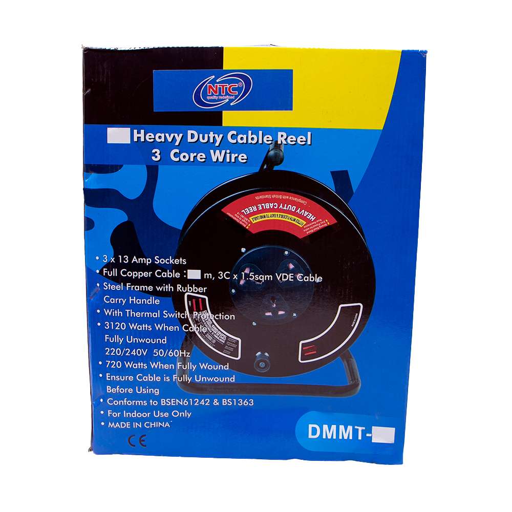 Extension Reel 40M NTC Full Copper Cable 3