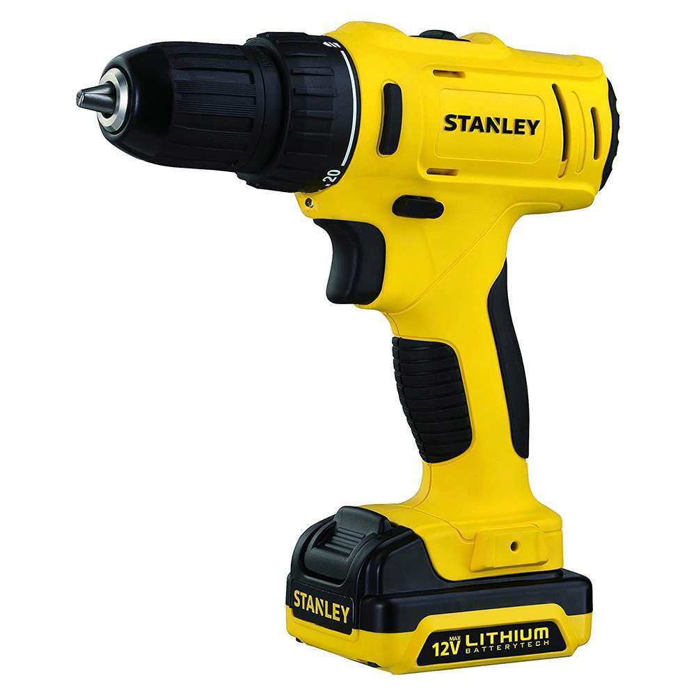 Stanley 12V Compact Drill Driver 1.5Ah Li-Ion with Keyless Chuck 0