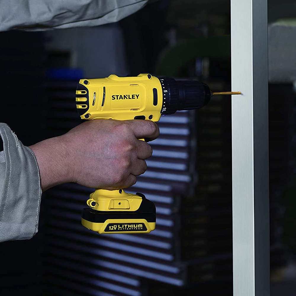 Stanley 12V Compact Drill Driver 1.5Ah Li-Ion with Keyless Chuck 2