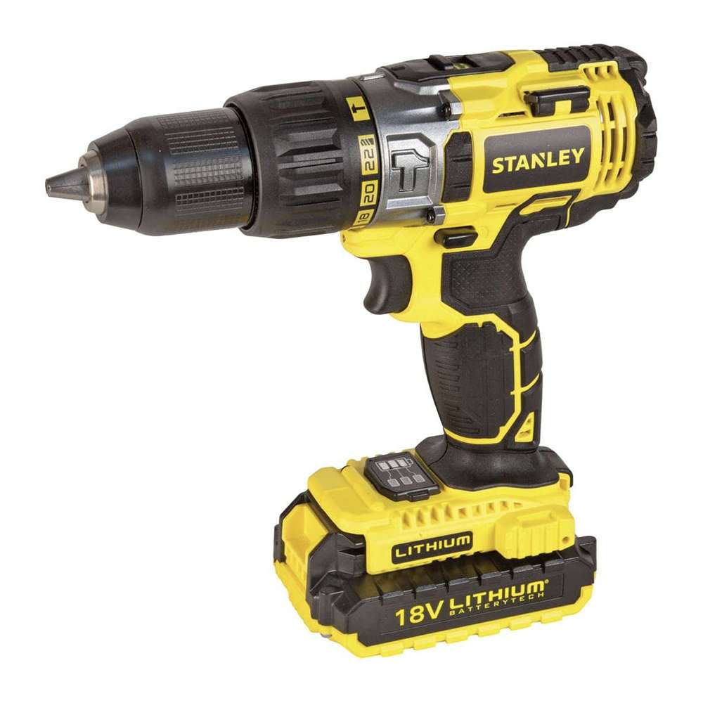 Stanley 18V 4Ah Li-Ion Hammer Drill 0