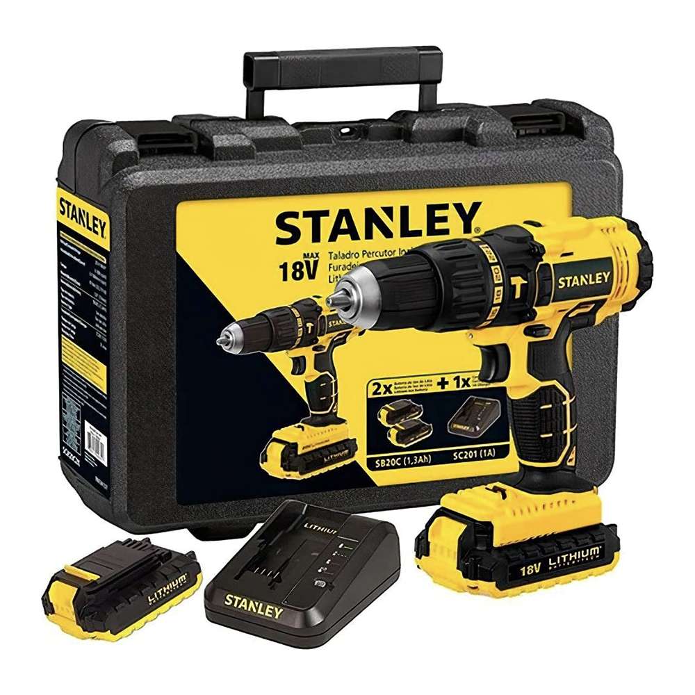 Stanley 18V 1.5Ah Li-Ion Hammer Drill with LED Lighting 4