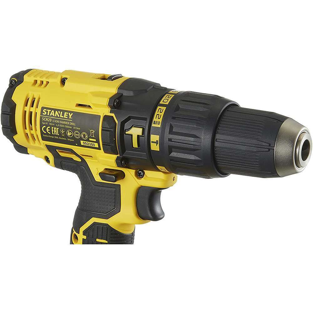 Stanley 18V 1.5Ah Li-Ion Hammer Drill with LED Lighting 2