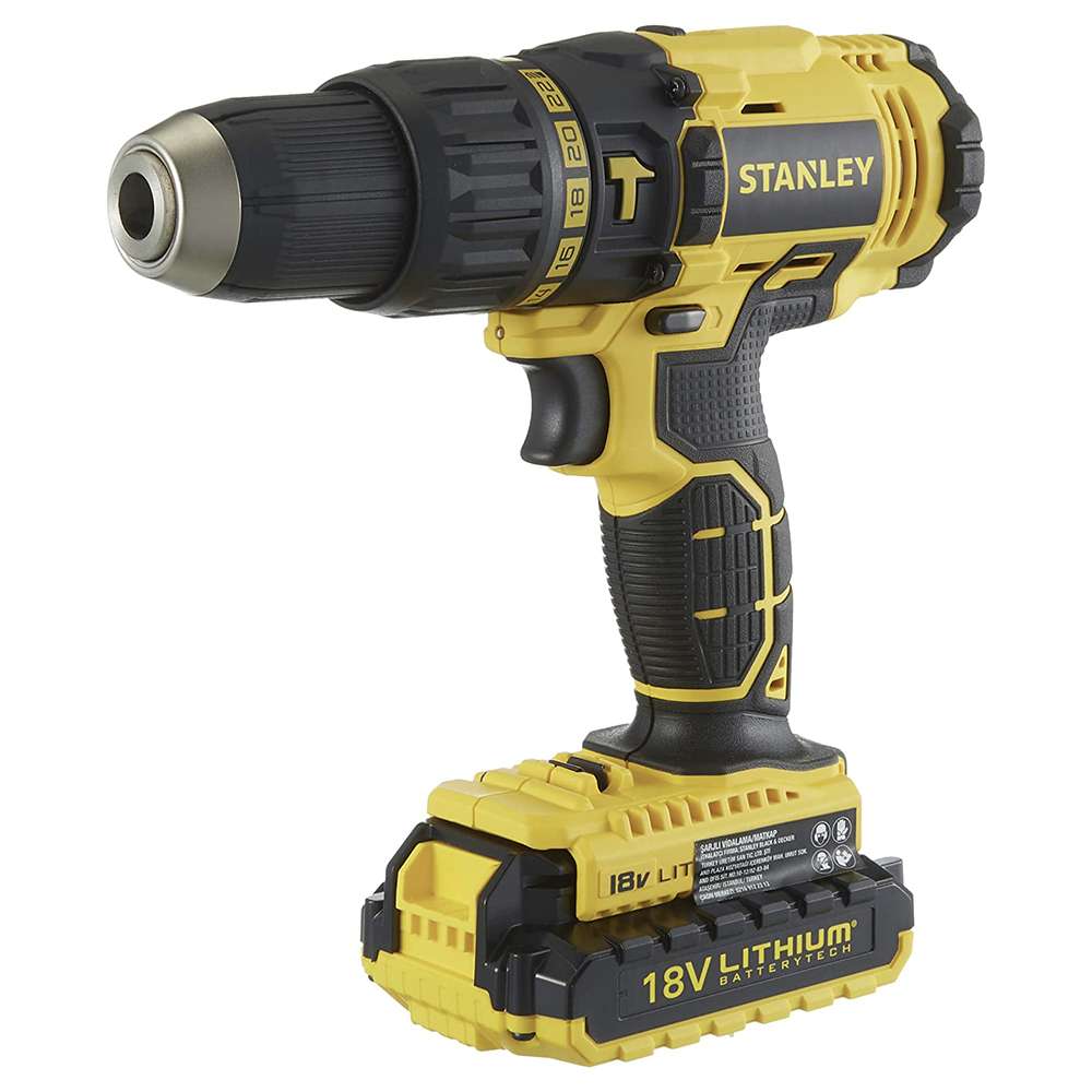 Stanley 18V 1.5Ah Li-Ion Hammer Drill with LED Lighting 0