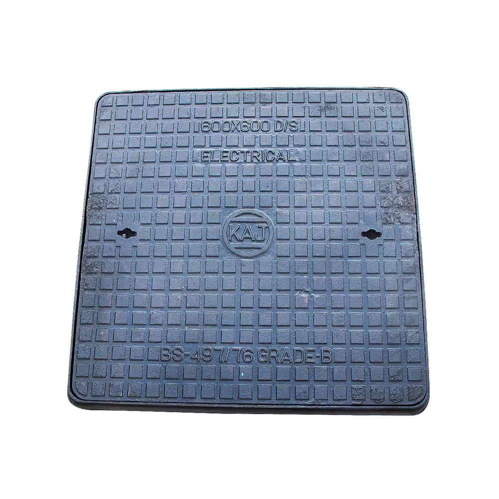 غطاء فتحة التفتيش الكهربائية قياس (60 x 60cm) وزن (90kg)