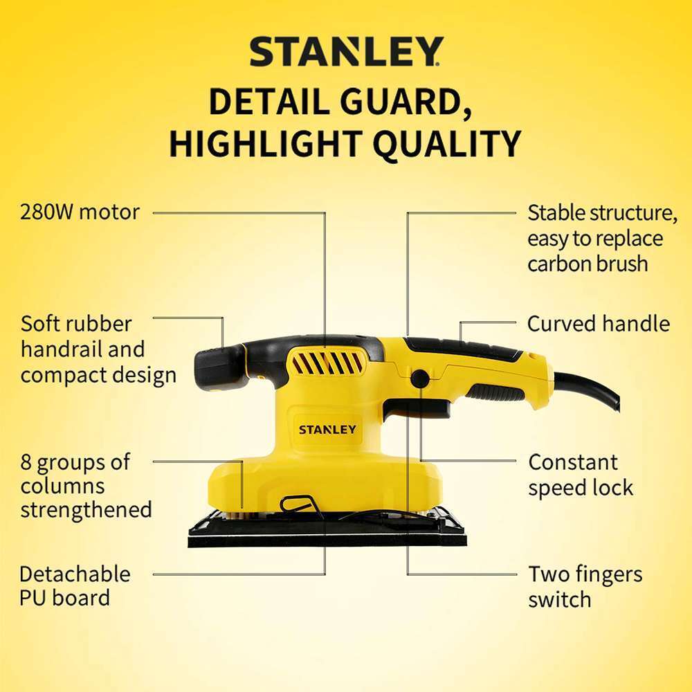 Stanley 280W 1/3 Sheet Sander 8