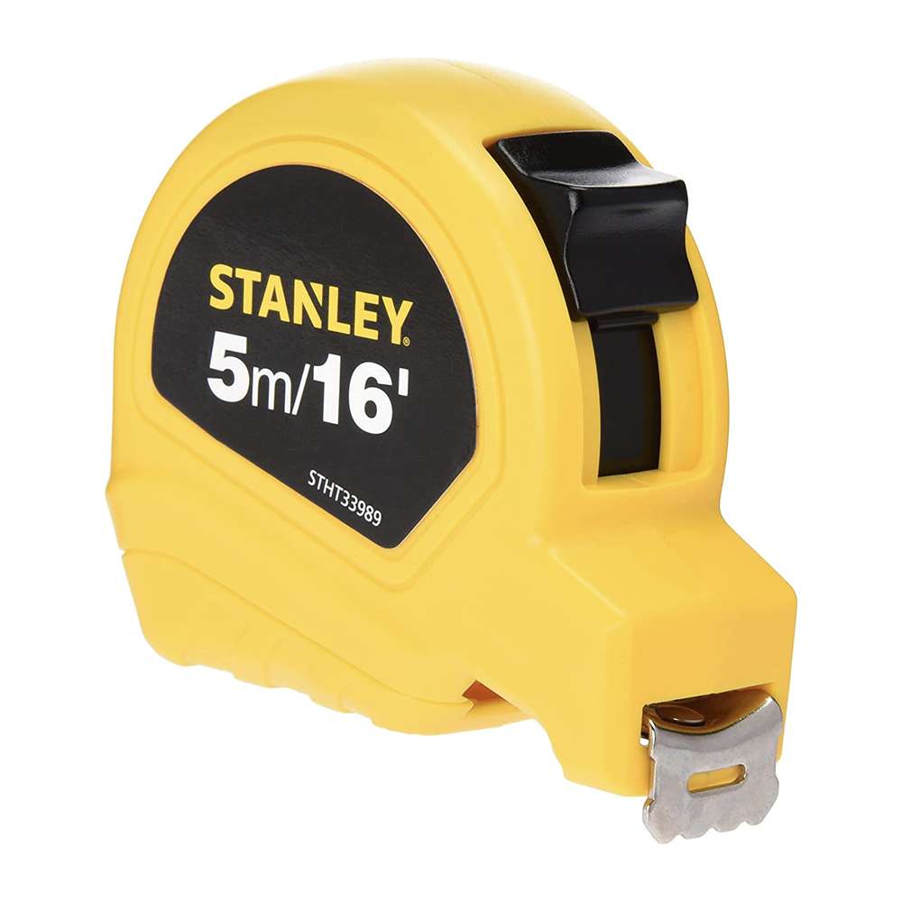 Stanley STHT33989-8 5m Stainless Steel Yellow Measuring Tape 0