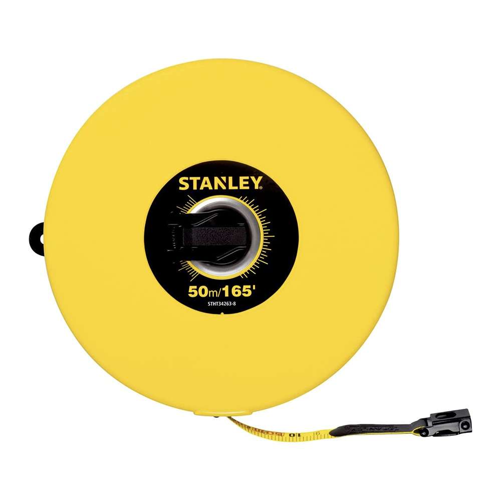 Stanley STHT34263-8 50m Fibreglass Yellow Long Measuring Tape 0