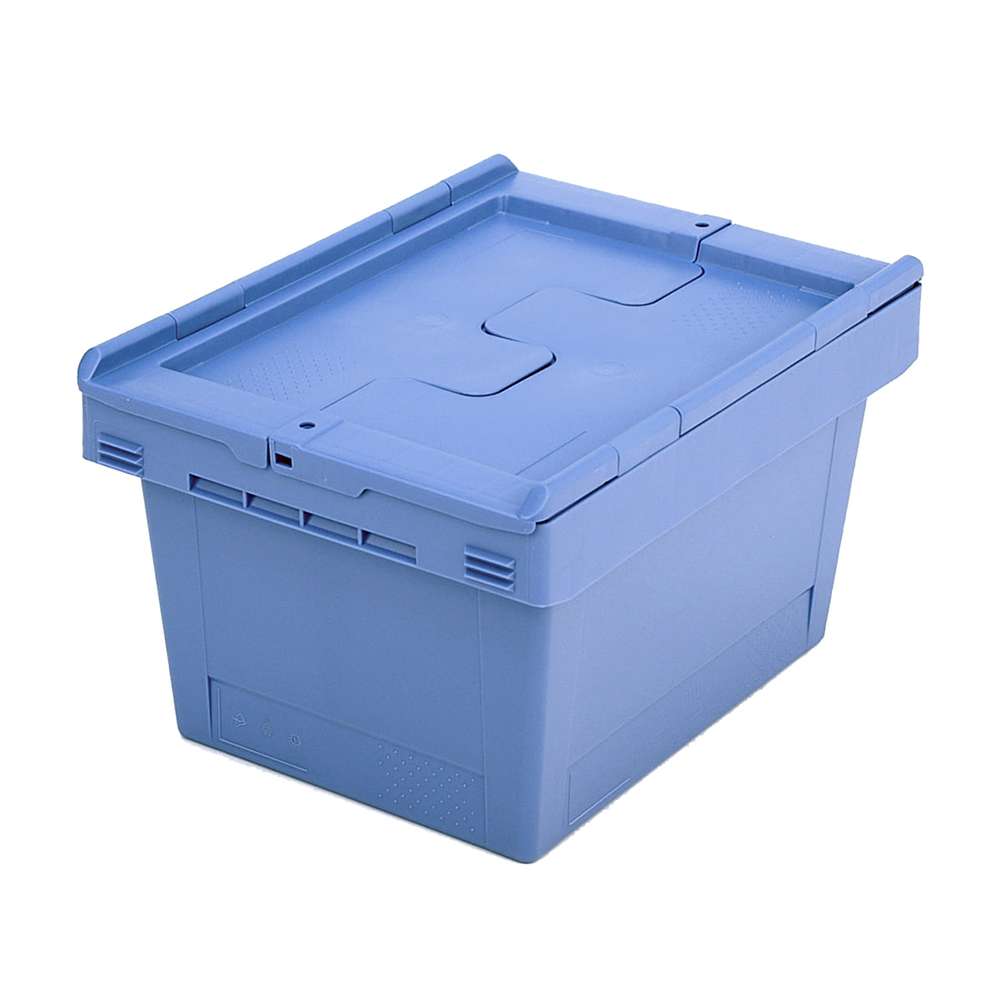 Bito Polypropylene Multi-Purpose Containers With Folding Lid (Dove Blue 410 x 300 x 240mm) 0