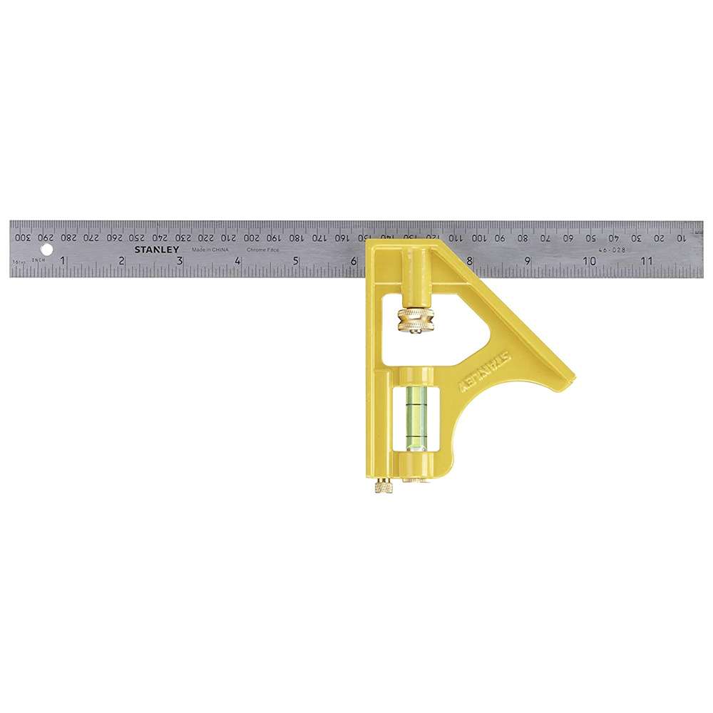 Stanley 2-46-028 300mm Try Square Cast Zinc Handle 1