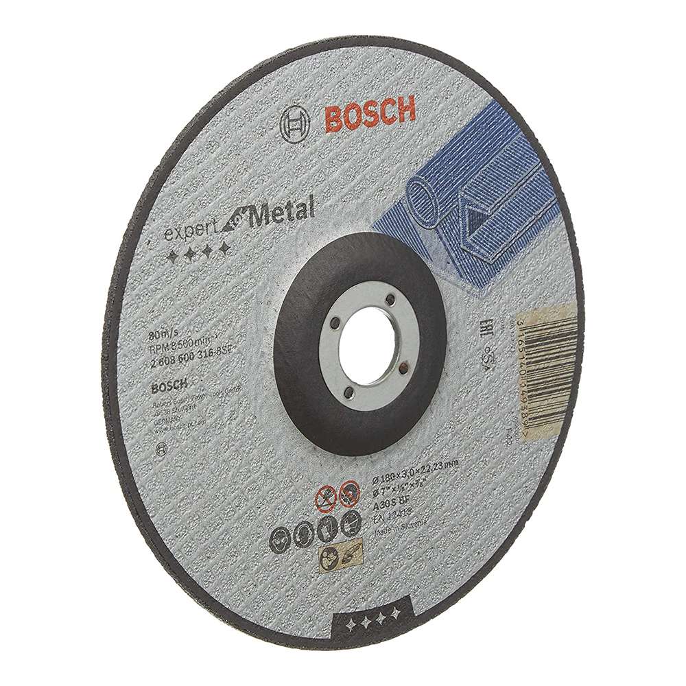 Bosch 2608600316 180 x 1 x 22.23mm Metal Grinding Disc 2