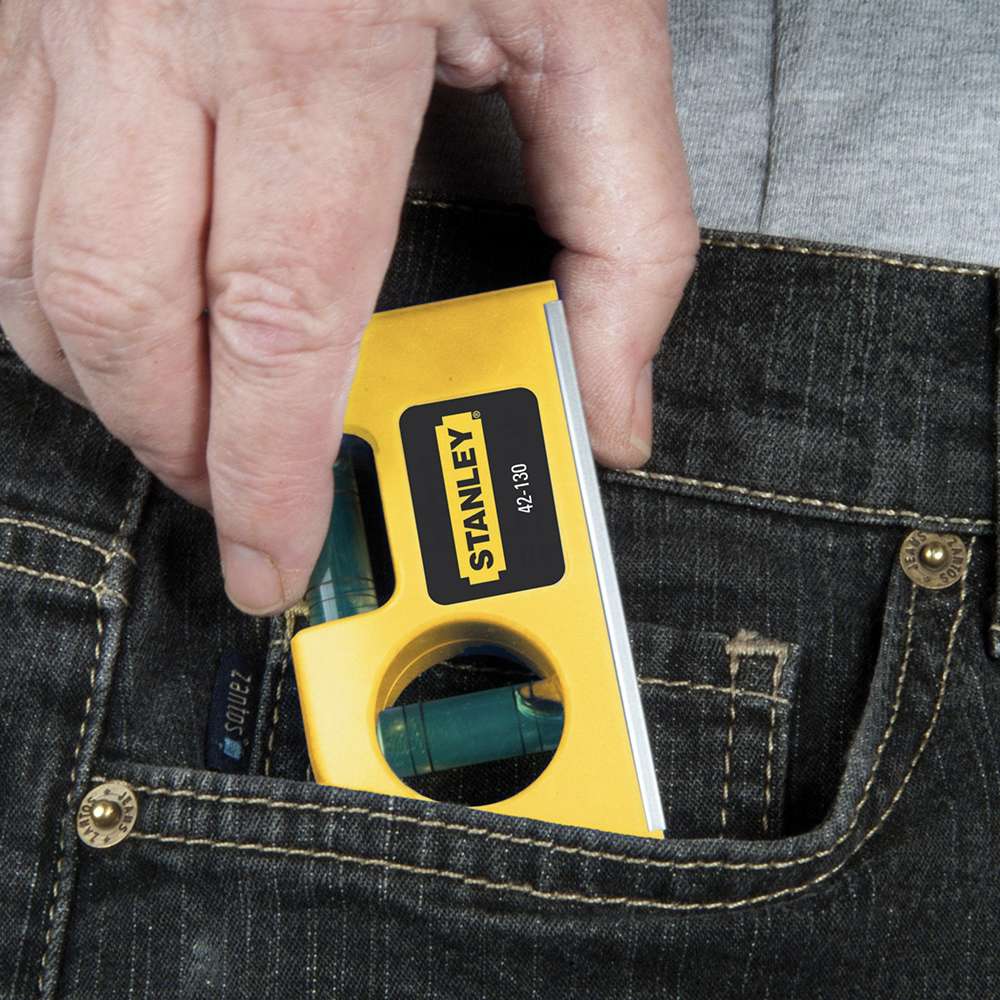Stanley 042130 Magnetic Horizontal/Vertical Pocket Level 6