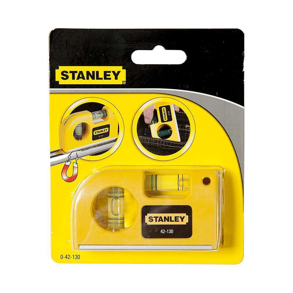 Stanley 0-42-130 8.7cm Mini Magnetic Pocket Level 7