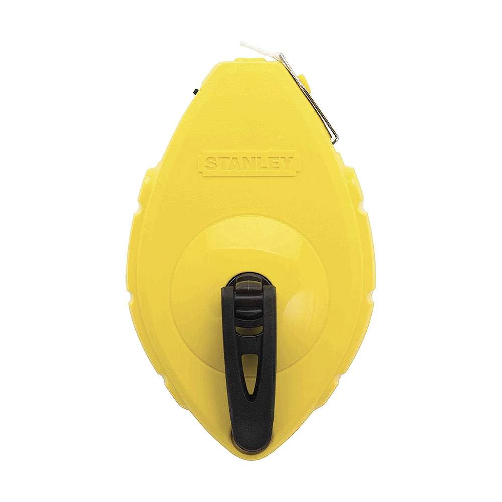 Stanley 0-47-440 30m Precision Chalk Line Measuring Tool - Yellow 0