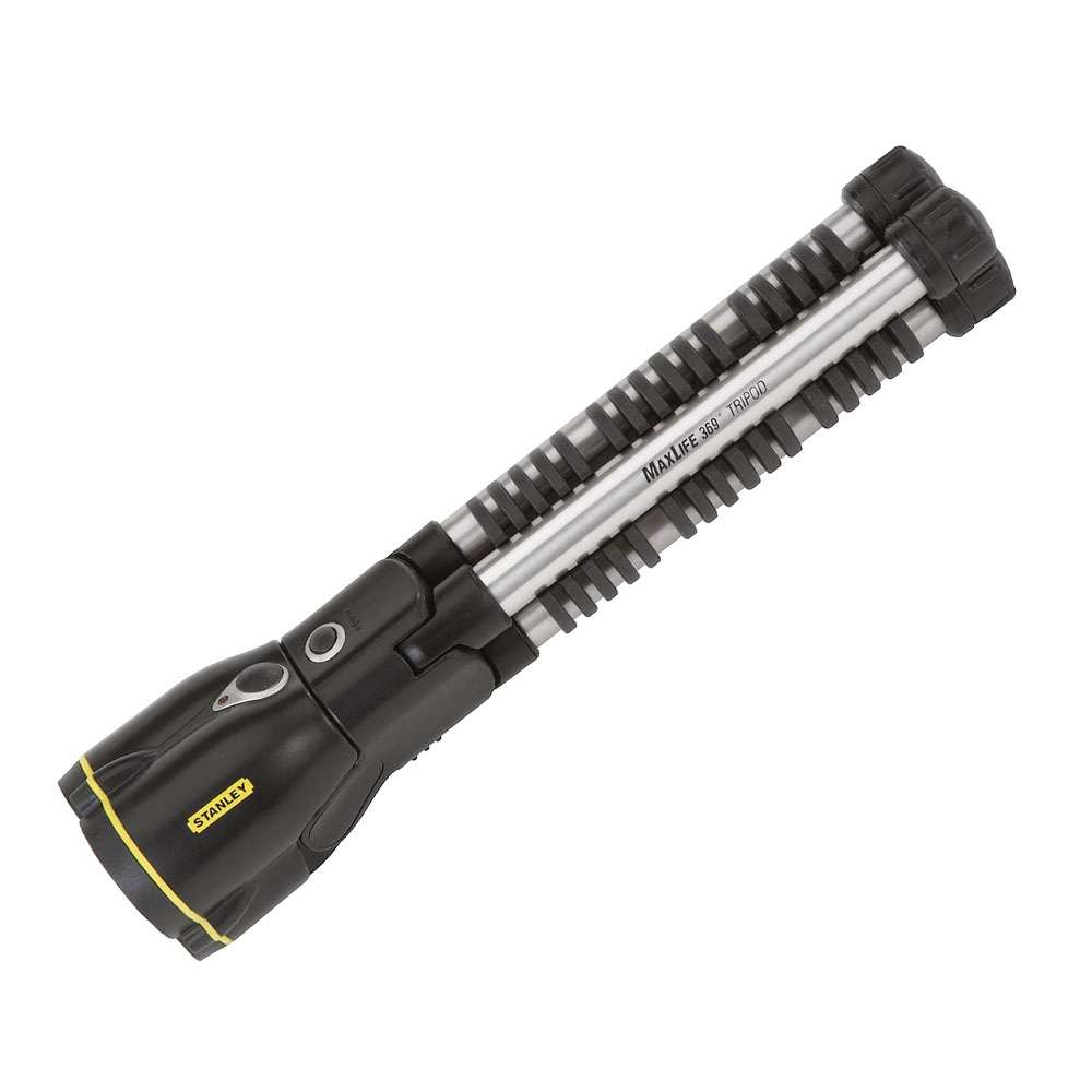 Stanley STA095112 Maxlife 369 30 lumens 0.5W LED Tripod Torch with Non-slip Grip 0