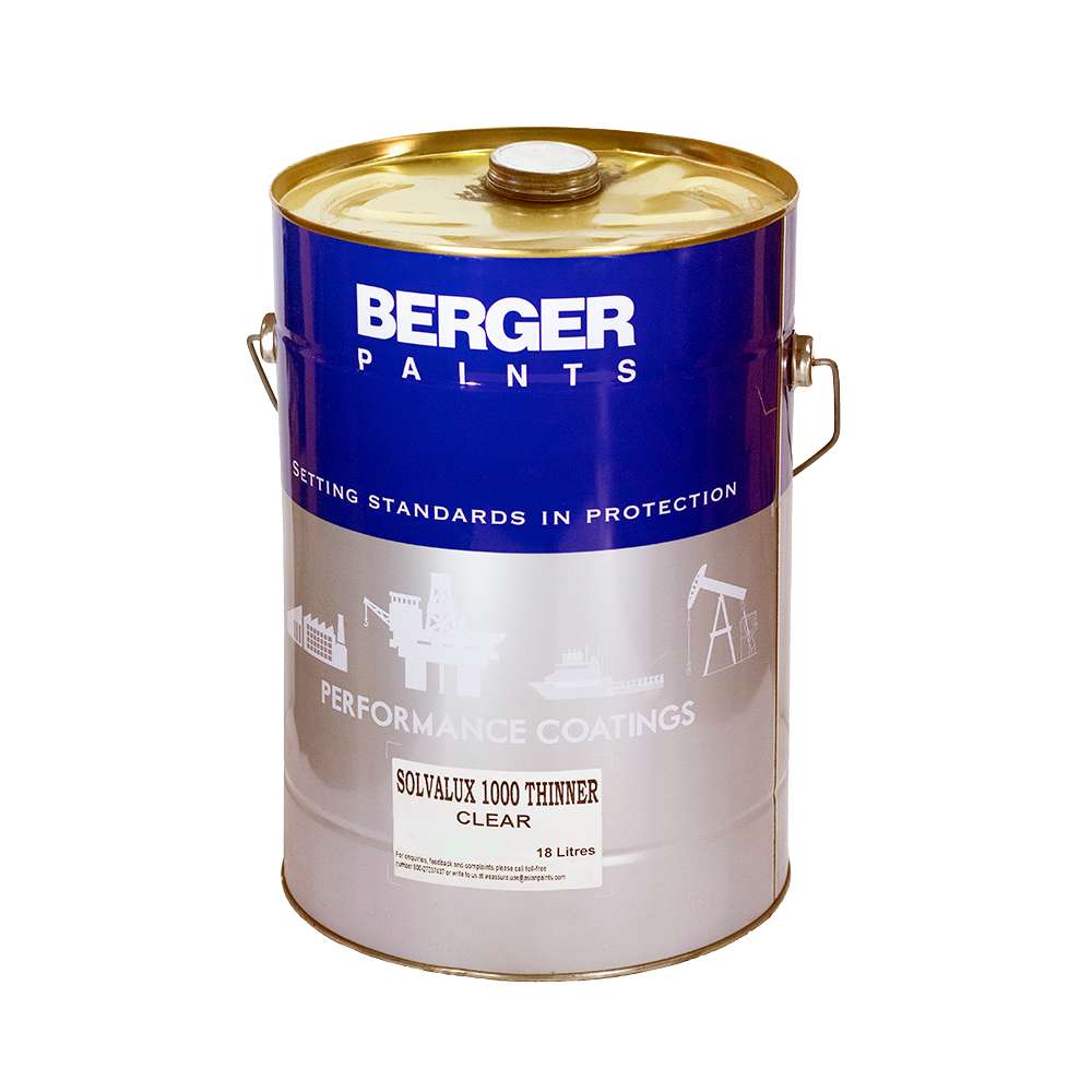 Asian Paints Berger,مخفف الطلاء سولفالكس ثينر من برجر1000, High-Performance Solvents - 18Ltr 0